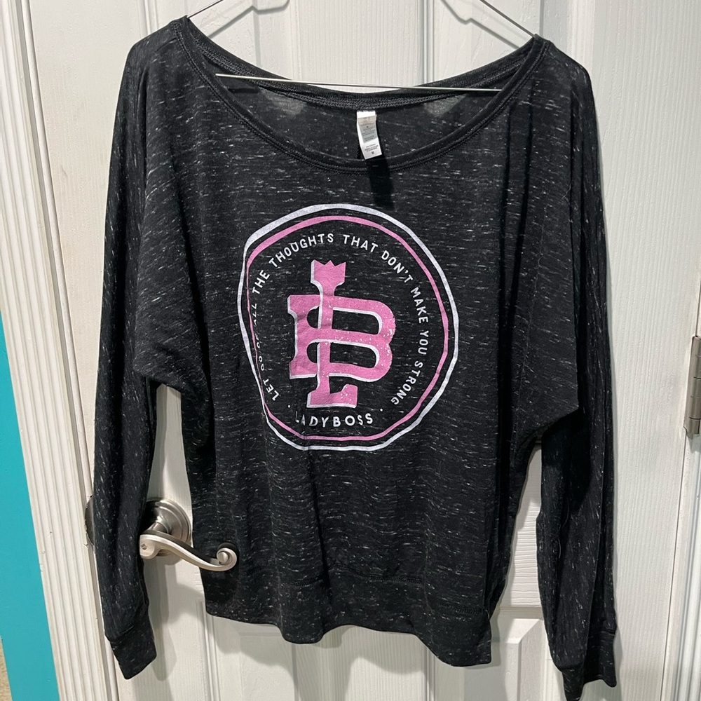 Ladyboss scoop neck shirt